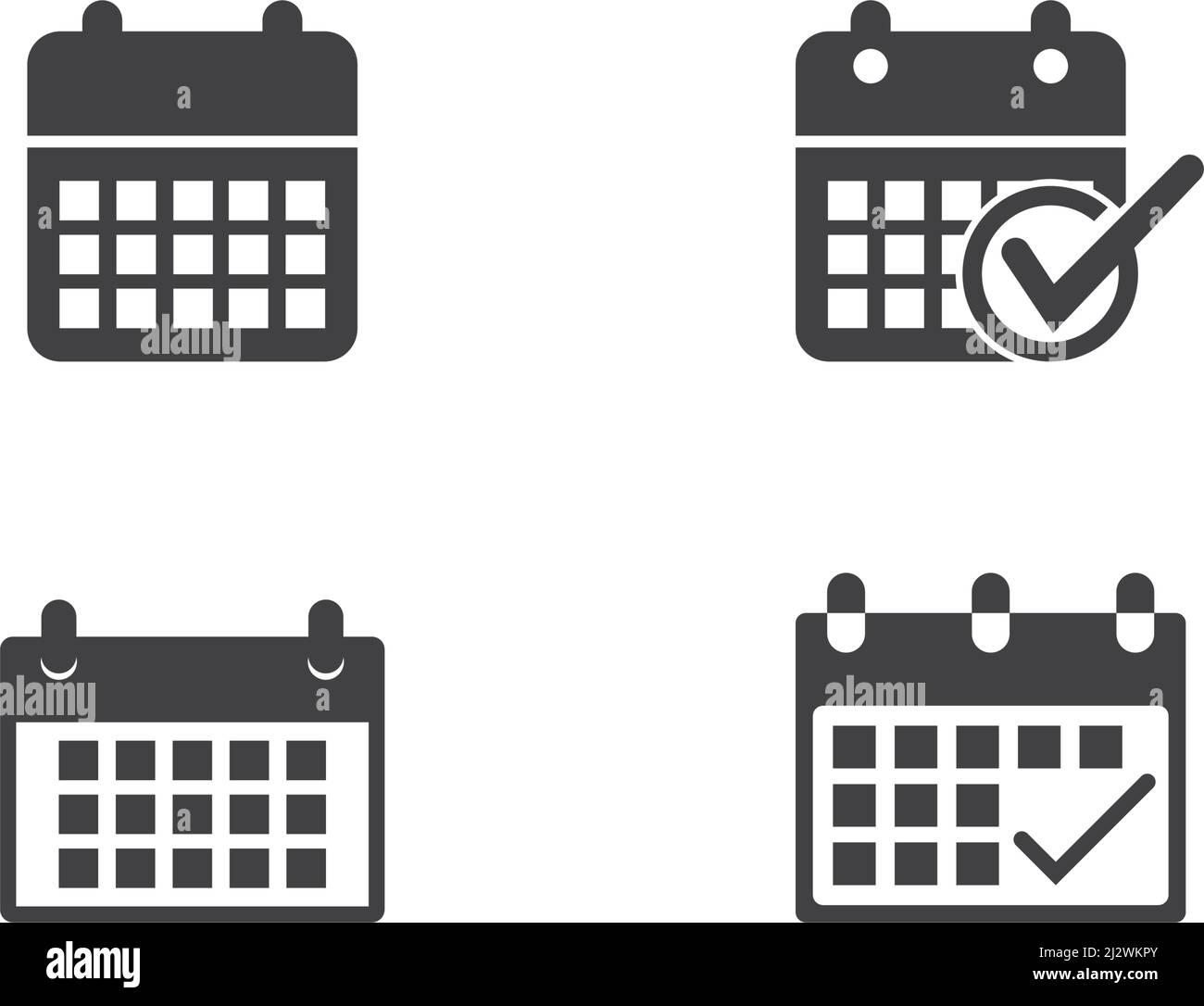 Calendar icon vector illustration flat design Stock Vector Image & Art ...