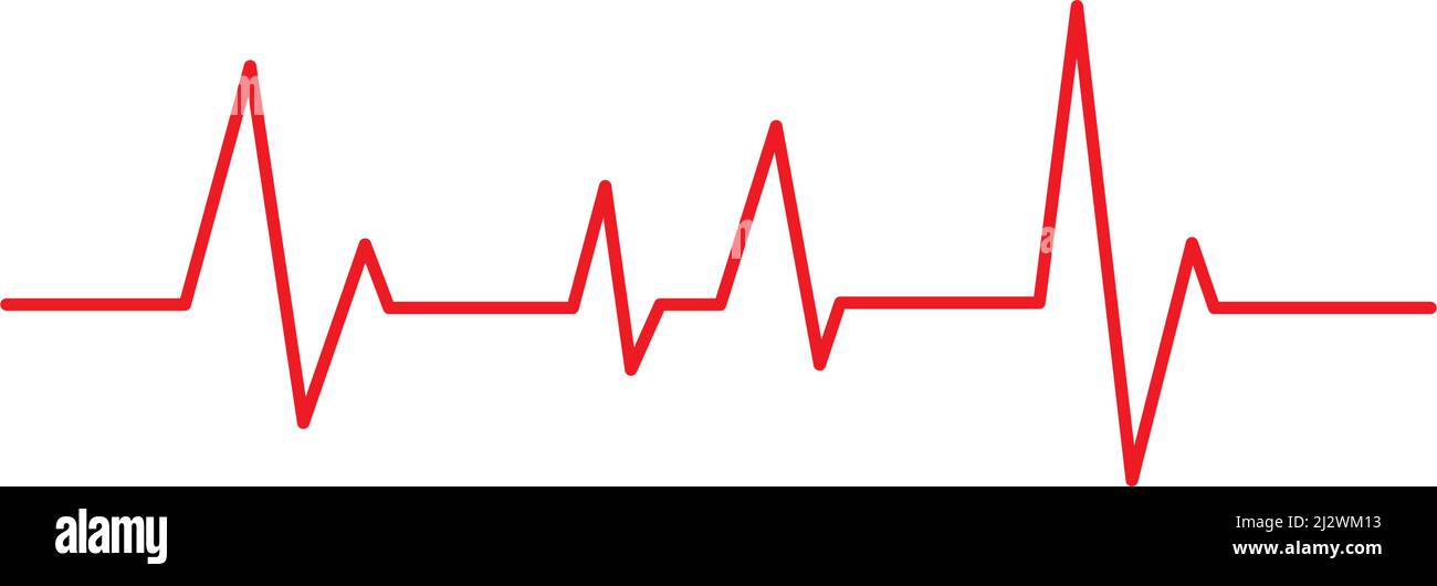 Pulse line ilustration vector template Stock Vector Image & Art - Alamy