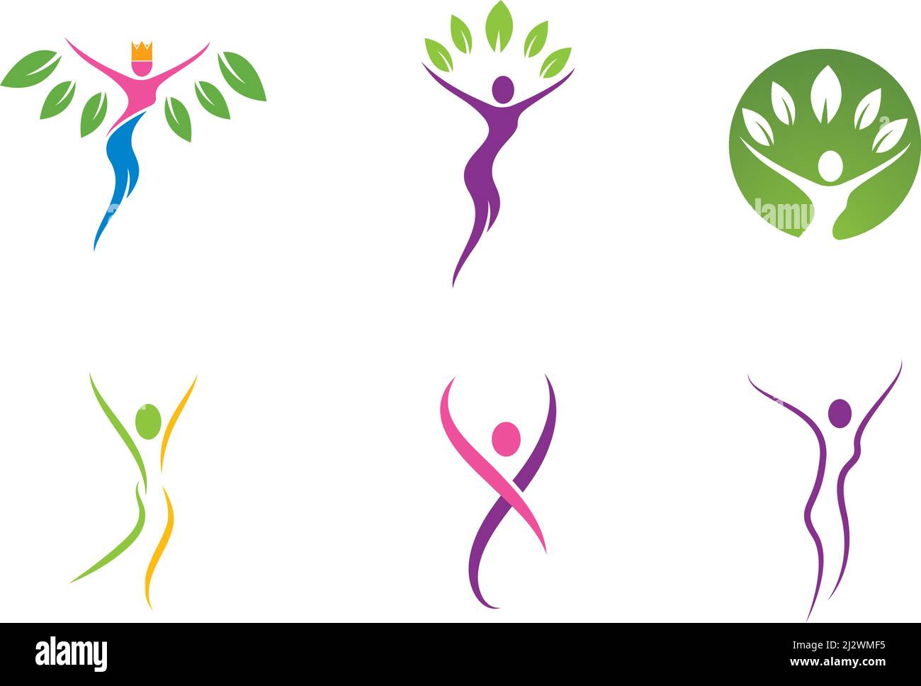 Healthy Life people Logo template vector Stock Vector