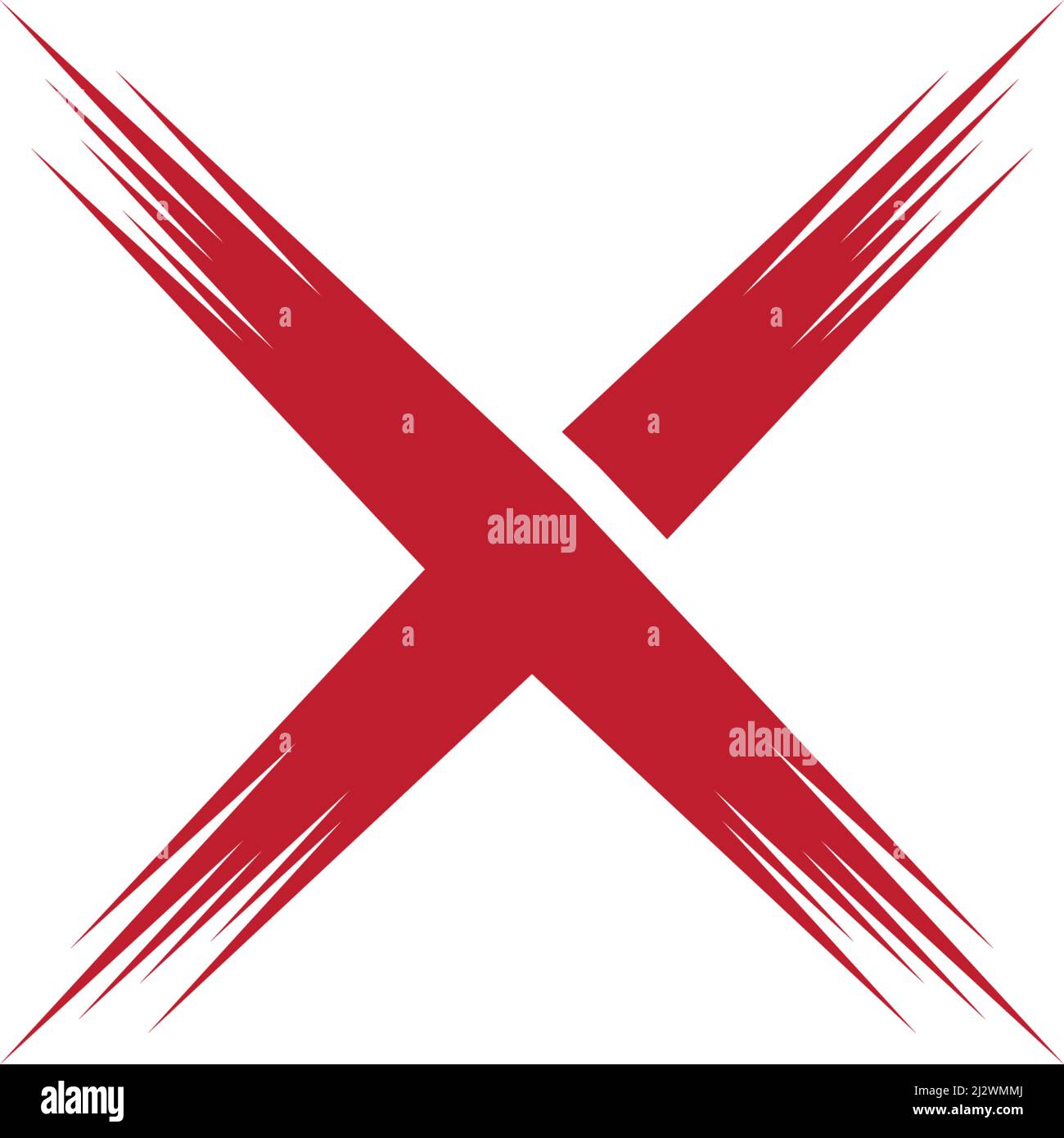 X Letter Logo Template vector design Stock Vector