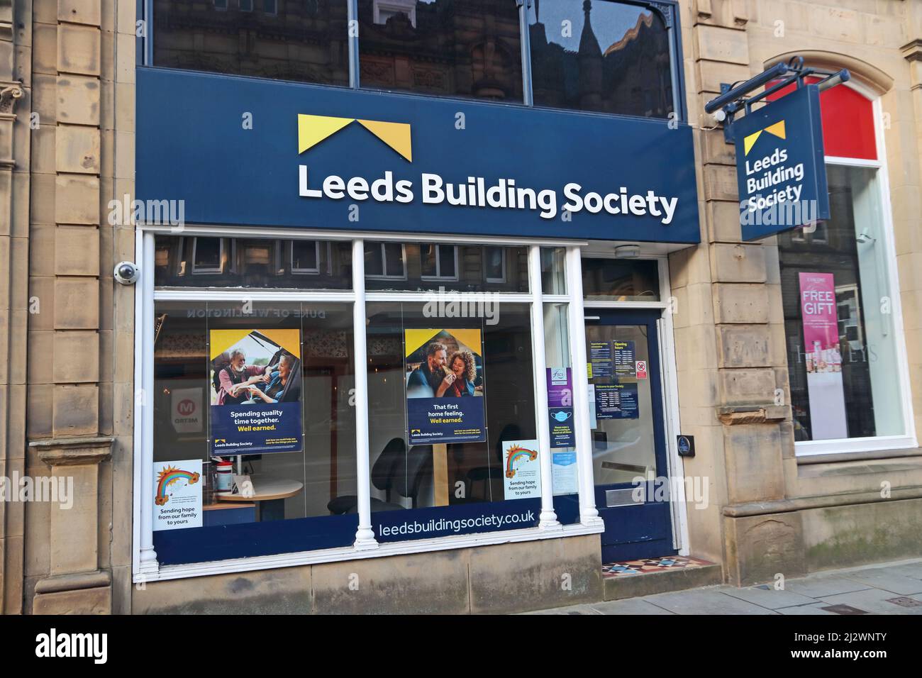 Leeds Building Society shop, Halifax Stock Photo