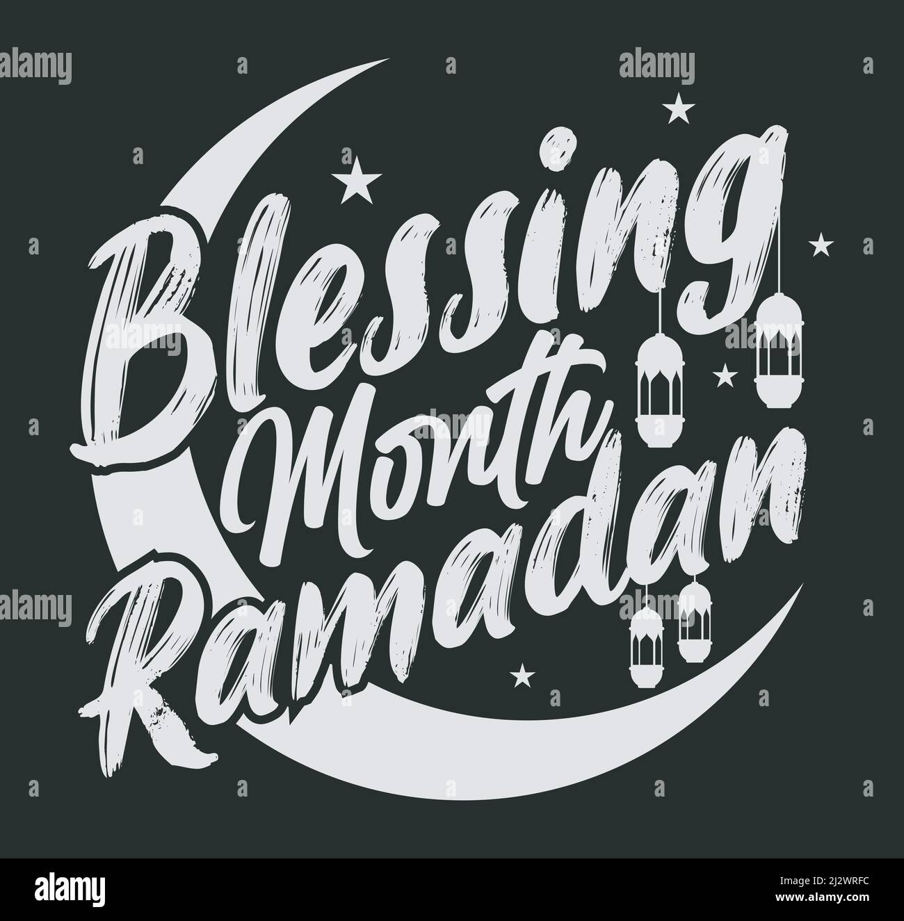 Ramadan blessing month ramadan tshirt design template vector file. Ramadan Kareem tshirt design Stock Vector