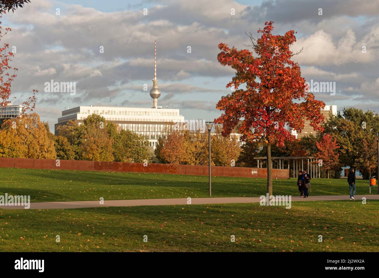 Government district Berlin, Indian summer, Berlin, Germany Stock Photo