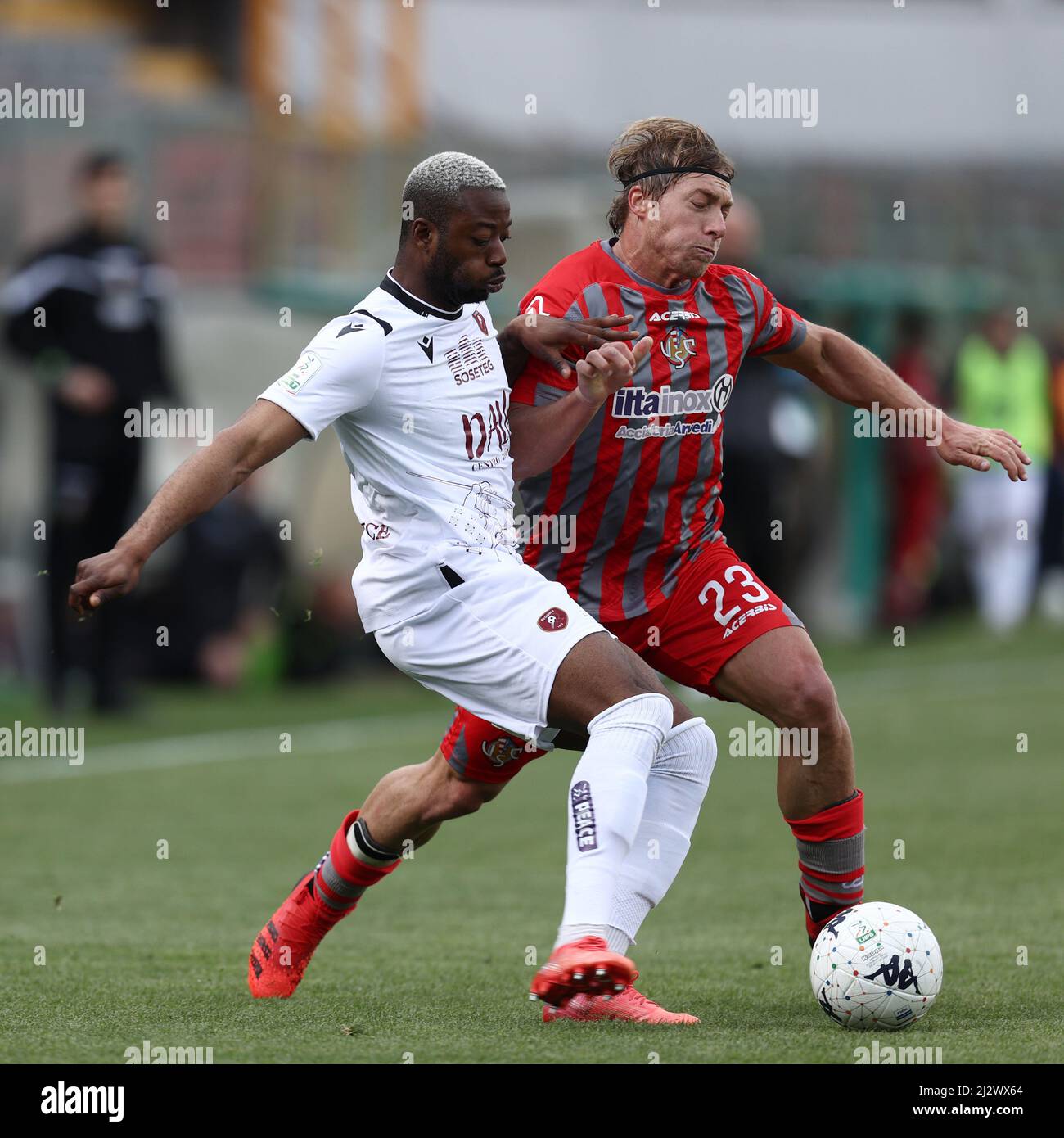 Stadio Giovanni Zini, Cremona, Italy, April 02, 2022, Claud Adjapong