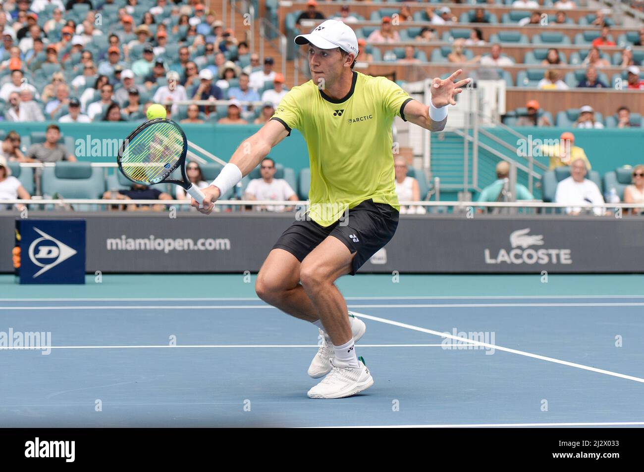 Casper Ruud (NOR) is defeated by Carlos Alcaraz (ESP) 57, 46, at the