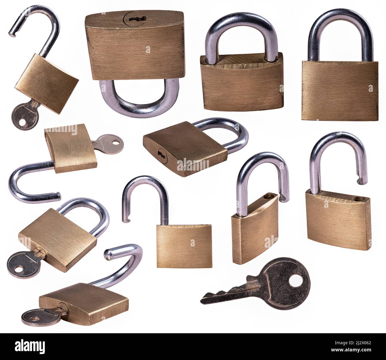 Padlock Securing Burglars safe Cut Out Stock Images & Pictures - Alamy