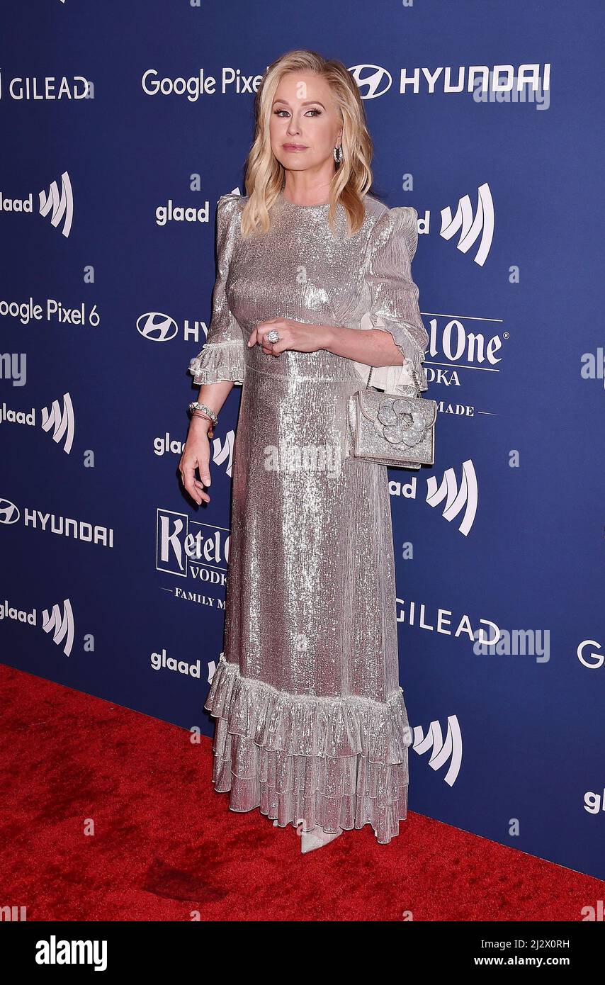 BEVERLY HILLS, CA - APRIL 02: Kathy Hilton attends the 33rd Annual GLAAD Media Awards at the Beverly Hilton Hotel on April 02, 2022 in Beverly Hills, California. Credit: Jeffrey Mayer/JTMPhotos/MediaPunch Stock Photo