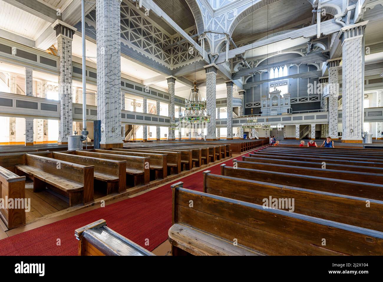 Kerimäki has the largest wooden church in the world, Kerimäki, Savonlinna, Finland Stock Photo