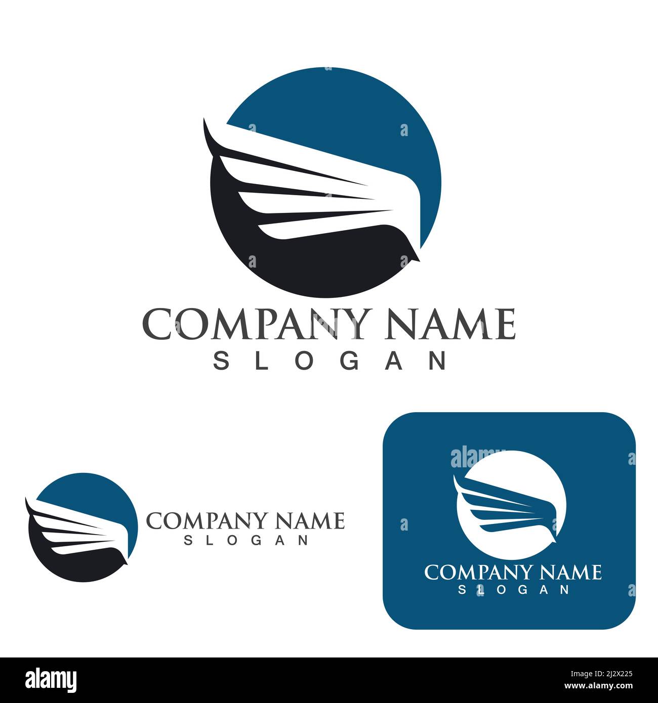 Wing falcon bird Logo Template vector Stock Vector Image & Art - Alamy
