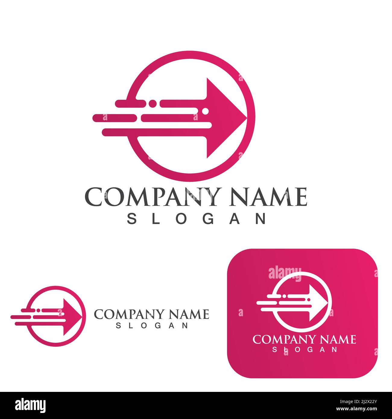 Arrow vector illustration icon Logo Template design Stock Vector Image ...