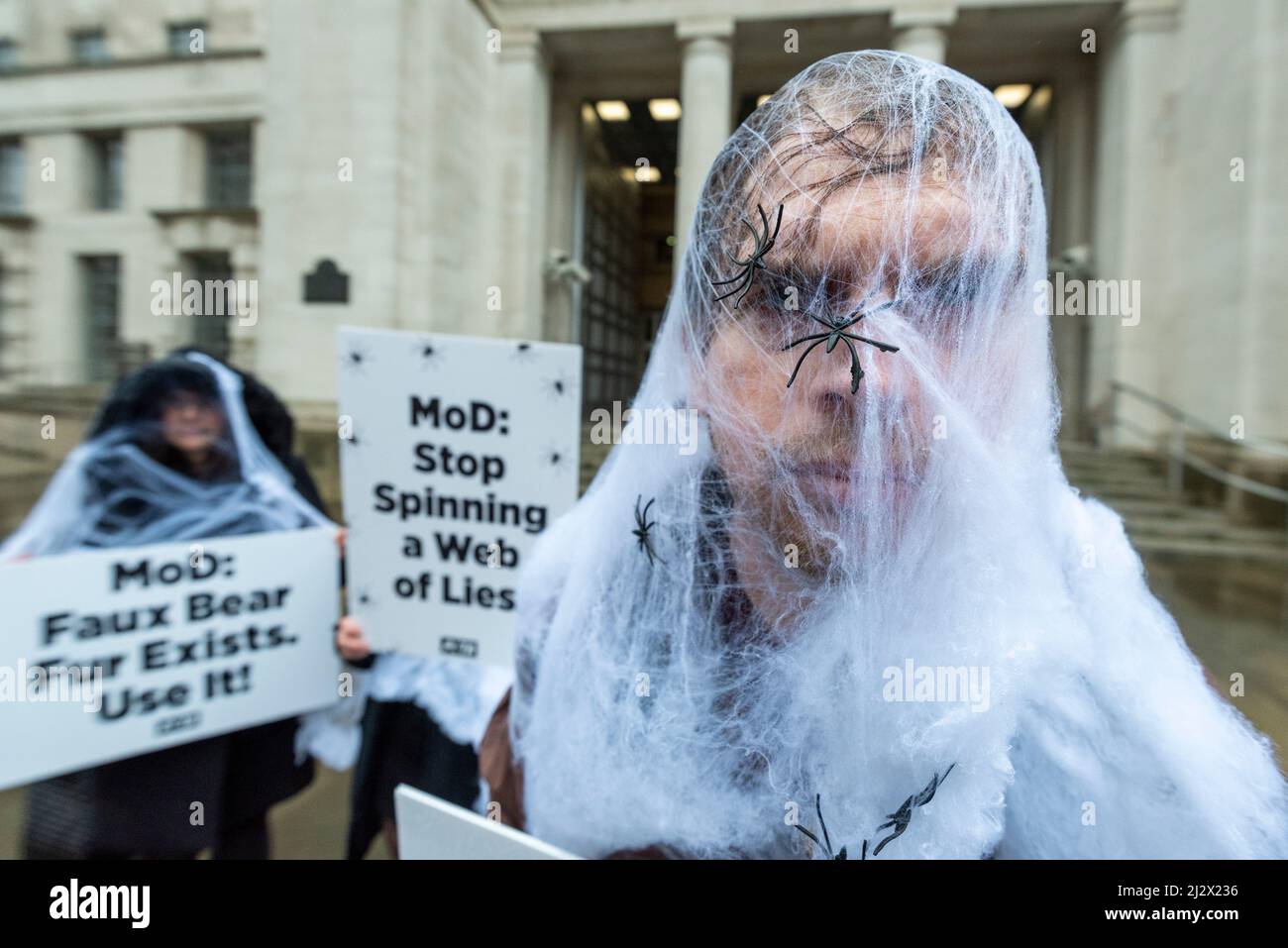 London, UK. 4 April 2022. Members of PETA (People for the Ethical
