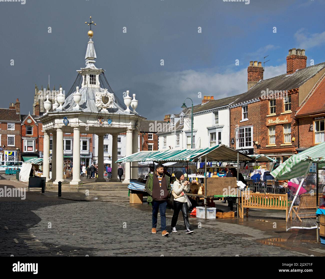 Market day in Beverley, East Yorkshire, England UK Stock Photo Alamy