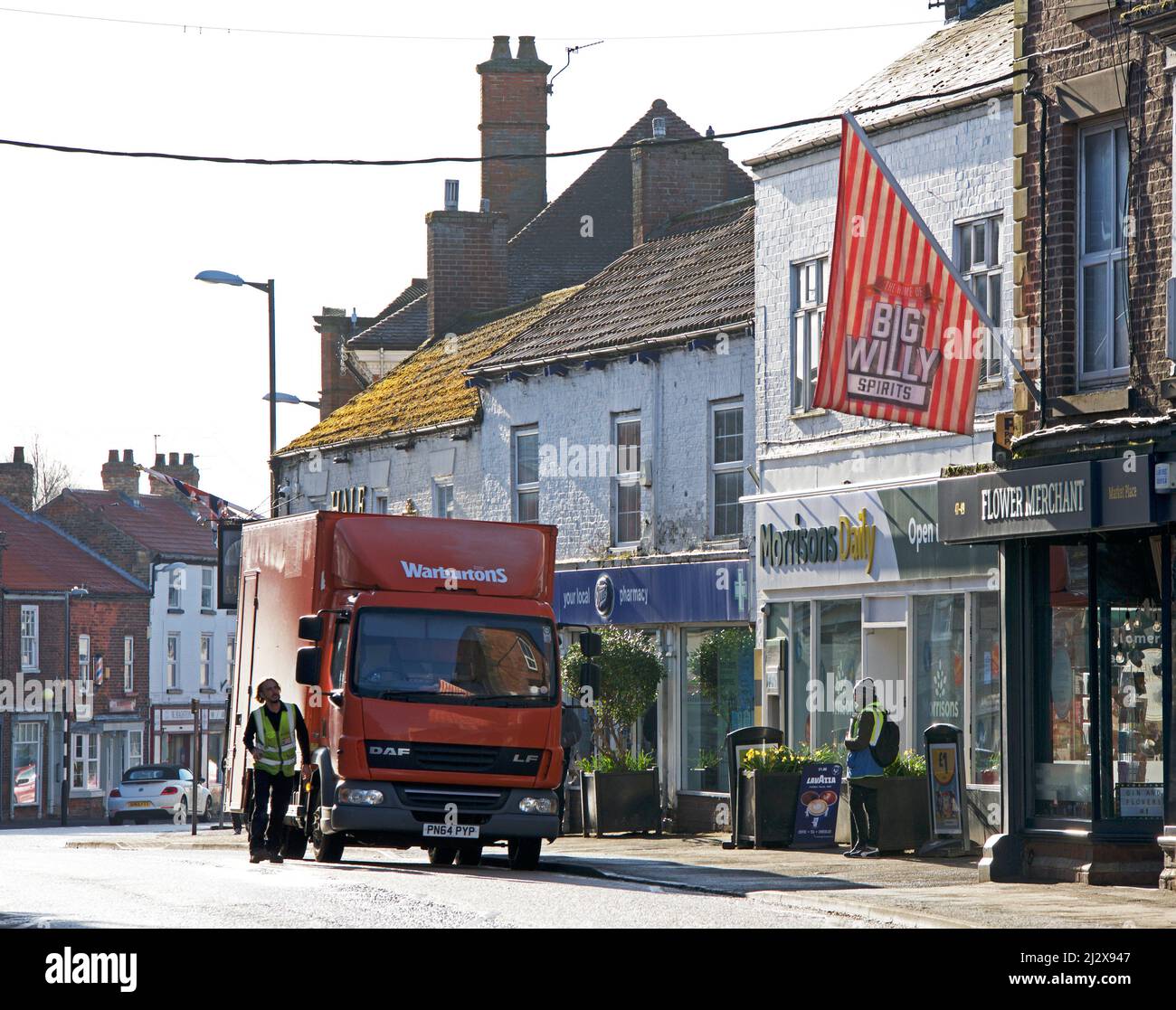 High Street, Market Weighton, East Yorkshire, England UK Stock Photo