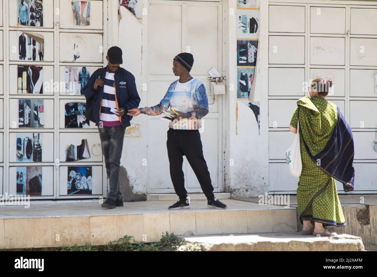 Hare Krishna devotee in the streets of Curitiba downtown Stock Photo - Alamy