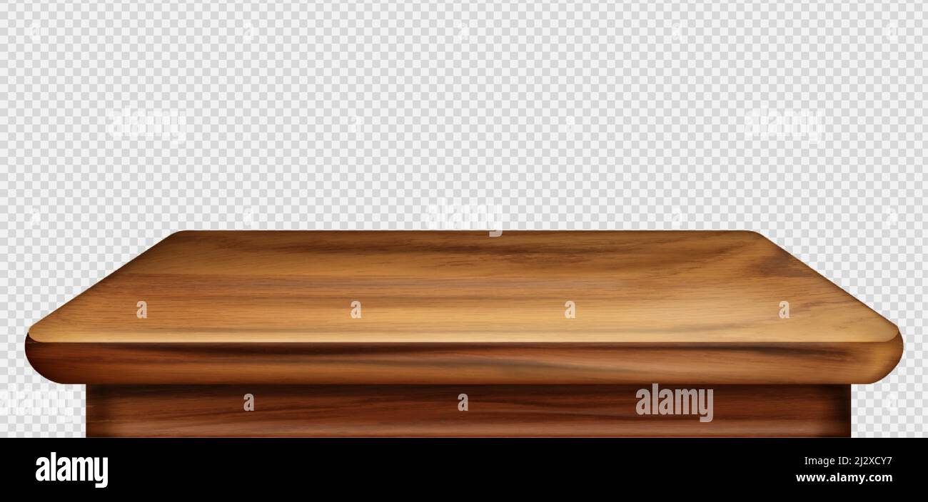 Wooden table foreground, vintage tabletop front view, old brown rustic