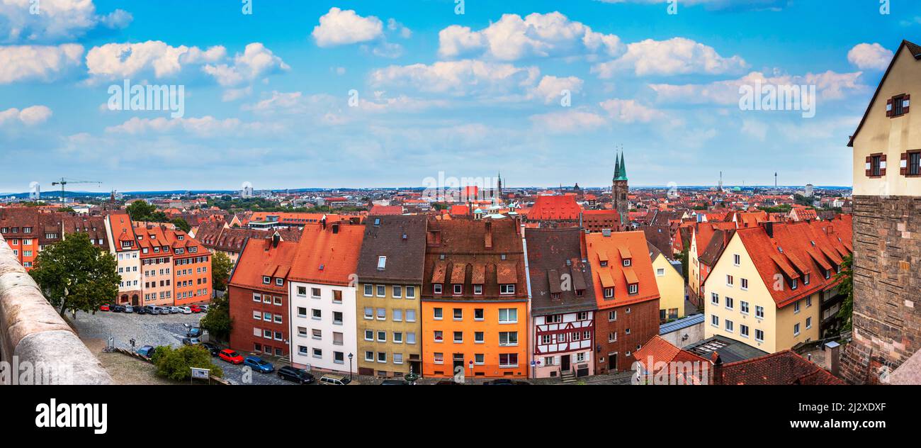 Nuremberg, Germany old city buildings. Stock Photo