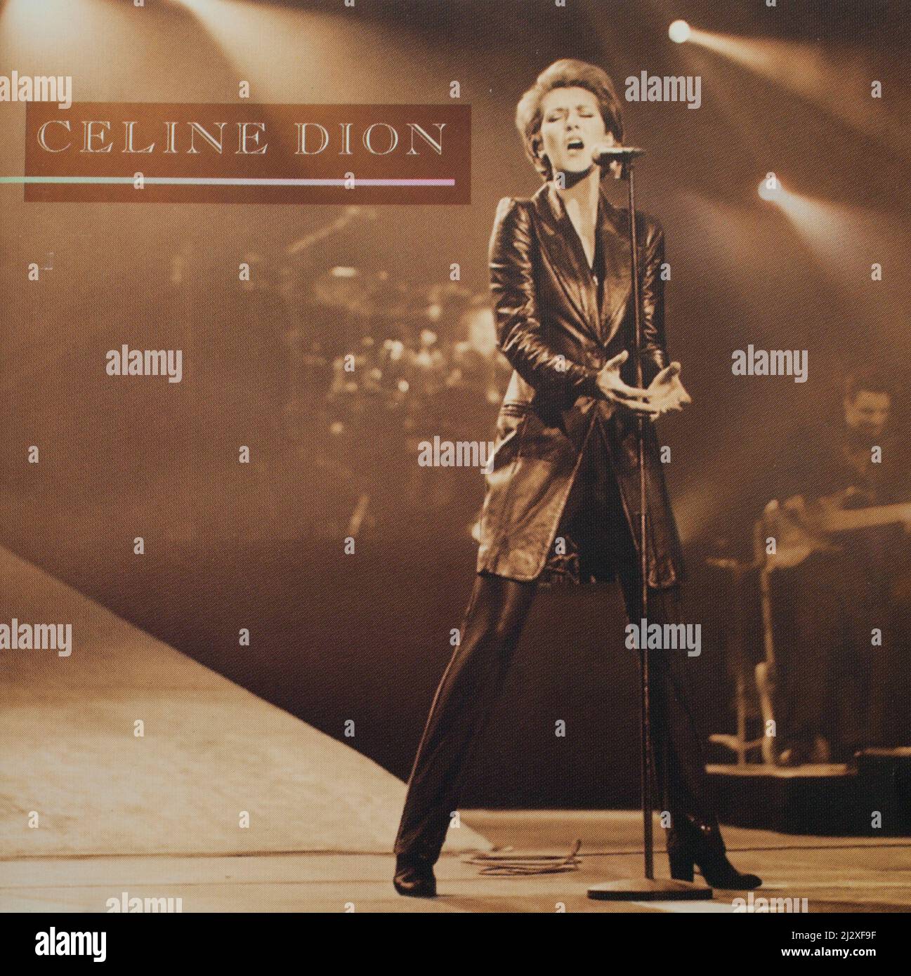 The CD Album cover to Celine Dion - Live a Paris Stock Photo - Alamy