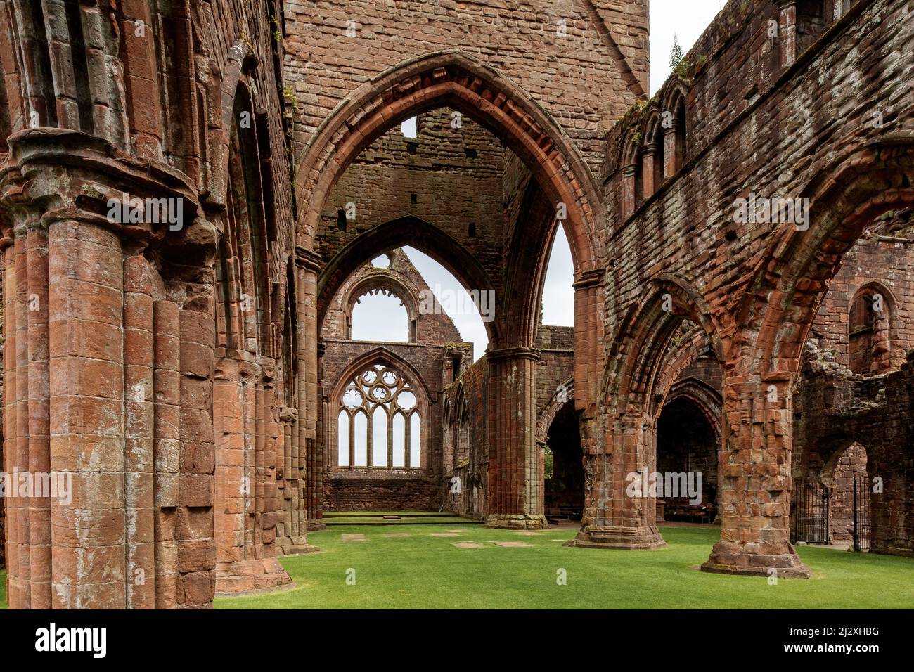Sweetheart Abbey, New Abbey, Dumfries, Scotland UK Stock Photo