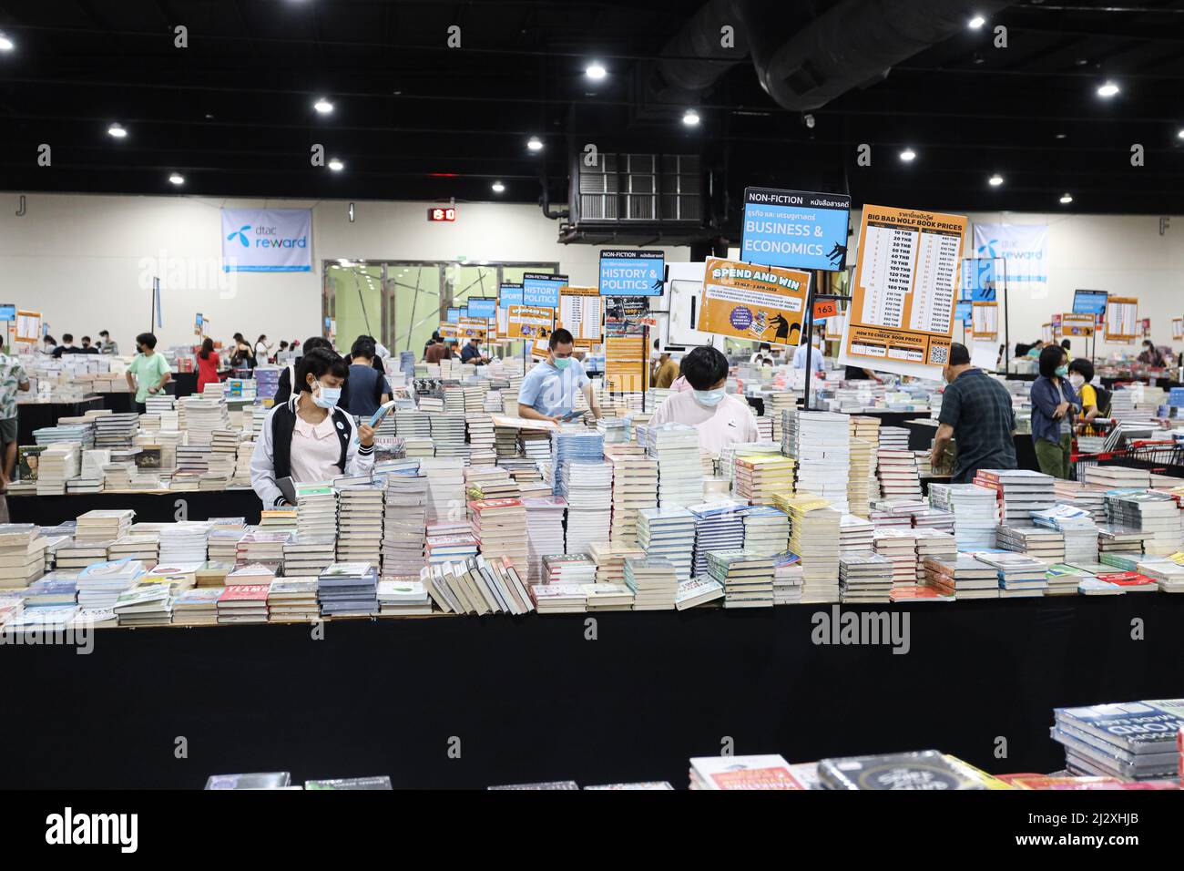 Bangkok, Thailand. 3rd Apr, 2022. The world's BIGGEST book sale returns