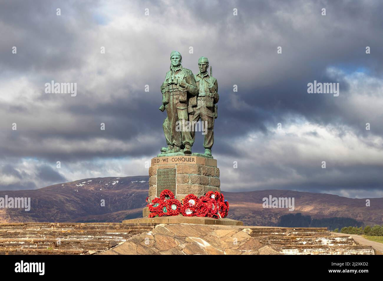 COMMANDO MEMORIAL SPEAN BRIDGE FORT WILLIAM SCOTLAND THE STATUE UNITED
