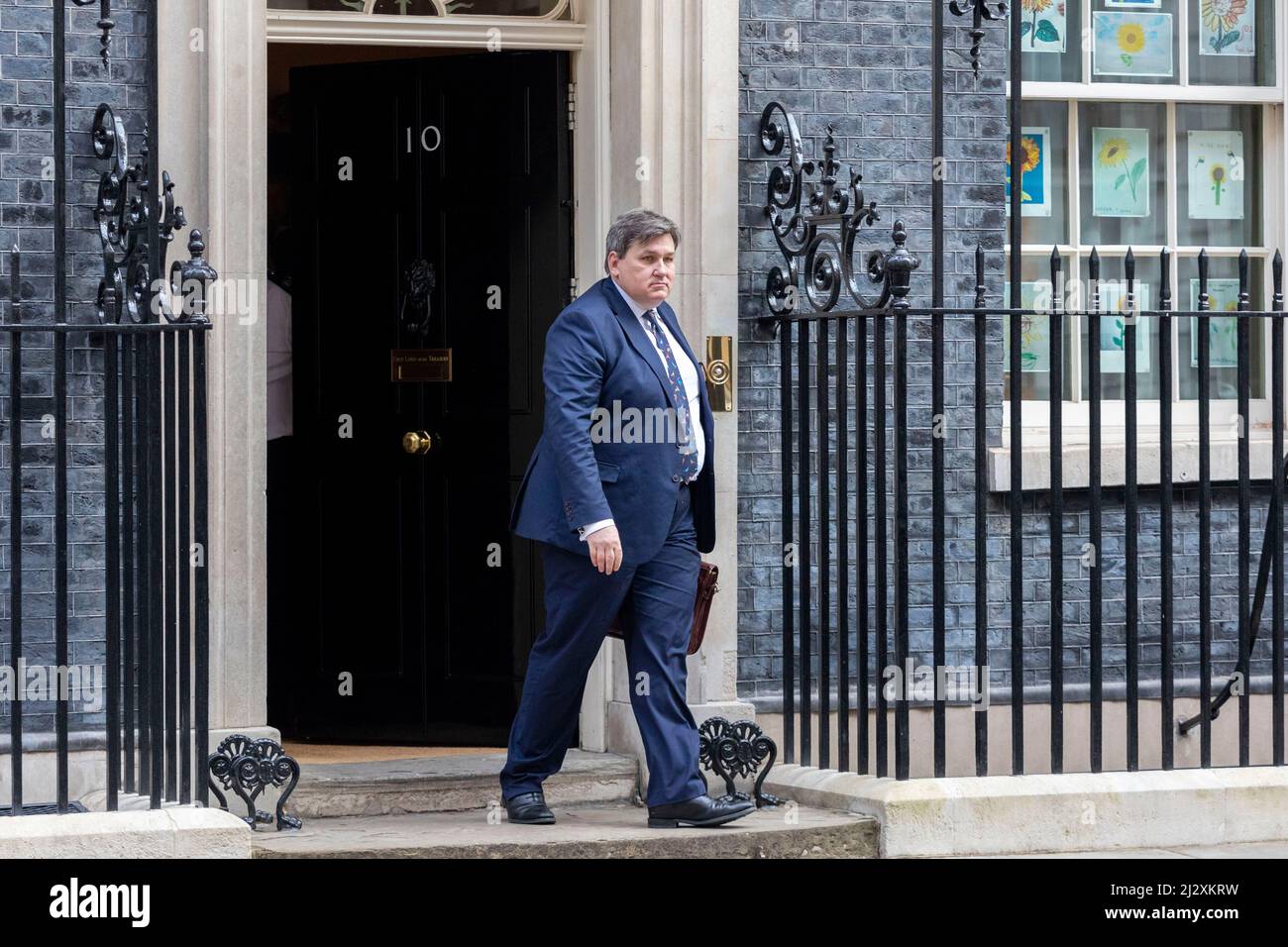 Kit Malthouse MP, Minister of State (Minister for Crime and Policing), is seen at 10 Downing street ahead of weekly cabinet meetings. Stock Photo