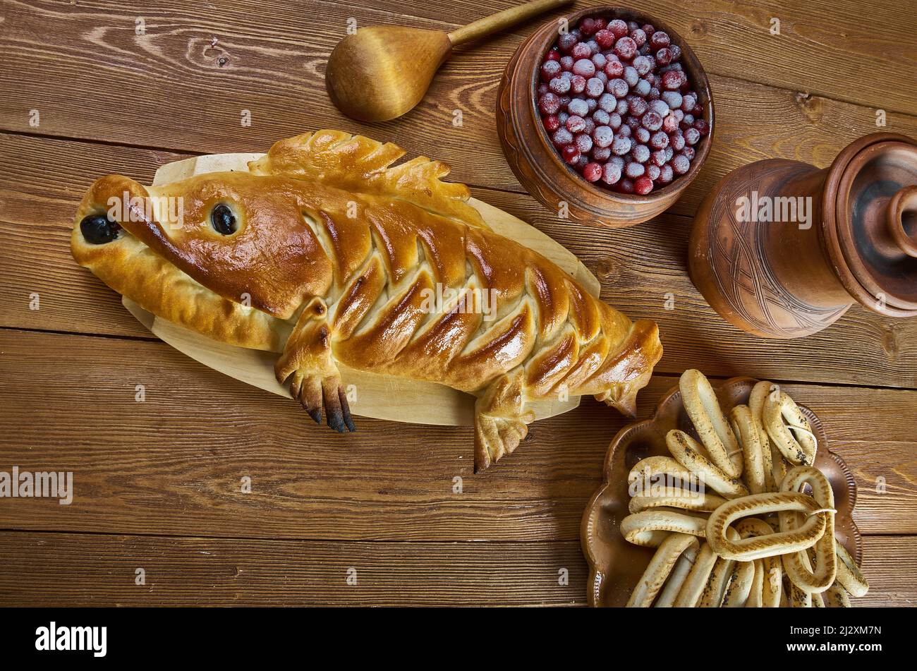 Latticetopped fish pie, With smoked haddock, cod and prawns, this fish