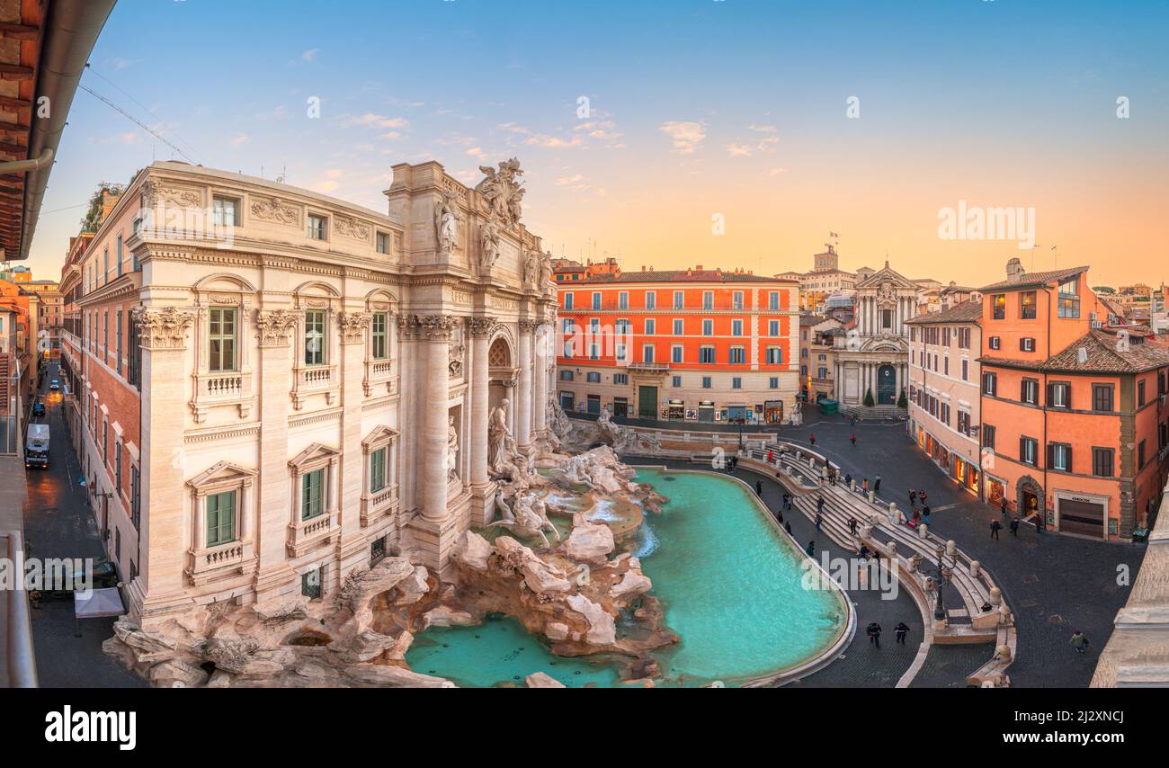 Trevi Rooftrop Rome Rome rooftop pool hi-res stock photography and images - Alamy
