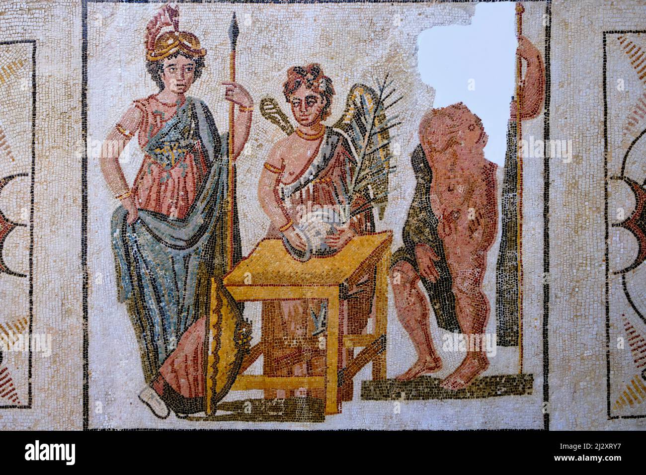 tunisia-sousse-archaeological-museum-mosaic-representing-a-winged