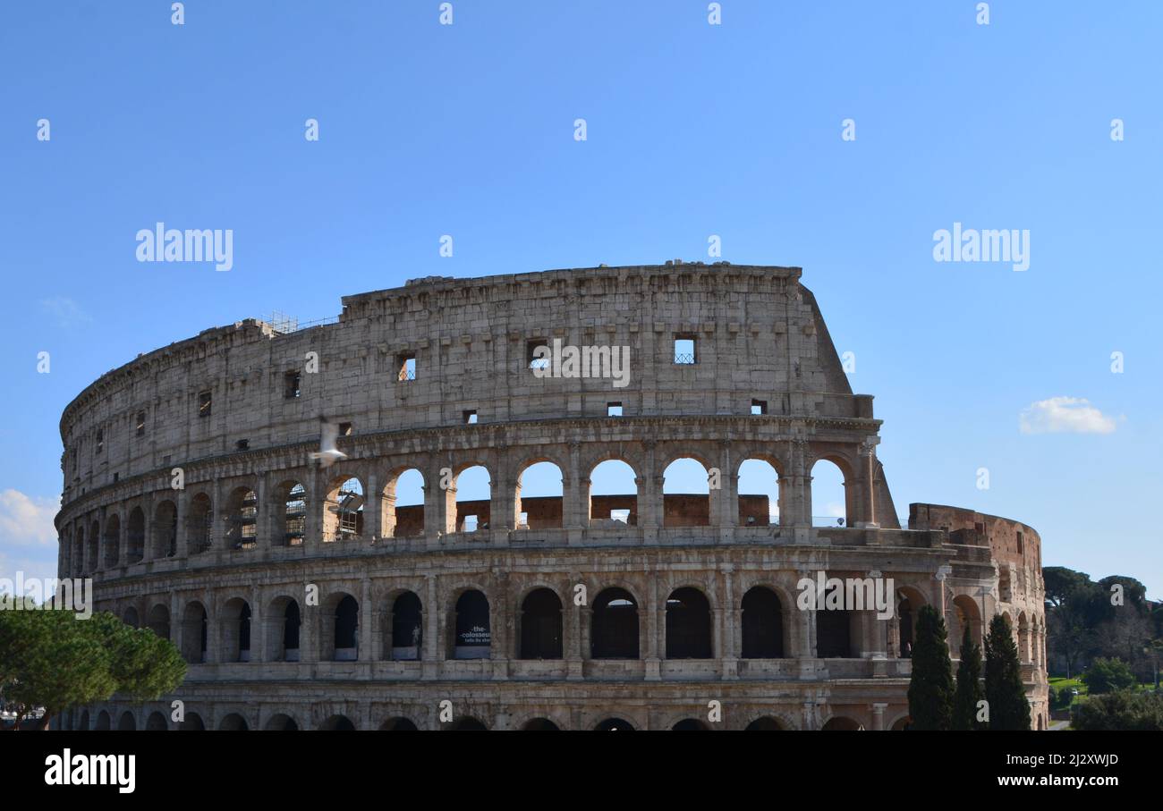 the colosseum in Rome Stock Photo