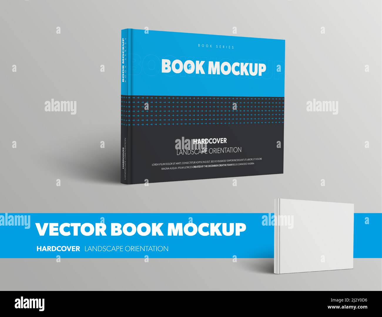 Hardcover book template, blank standing books mockup for design uses, 3d  rendering Stock Photo - Alamy