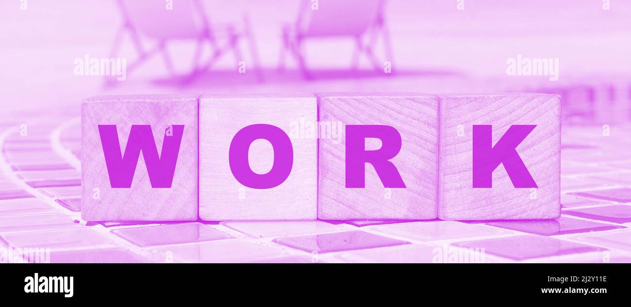 Wooden cubes spelling Big Data. Tech concept Stock Photo