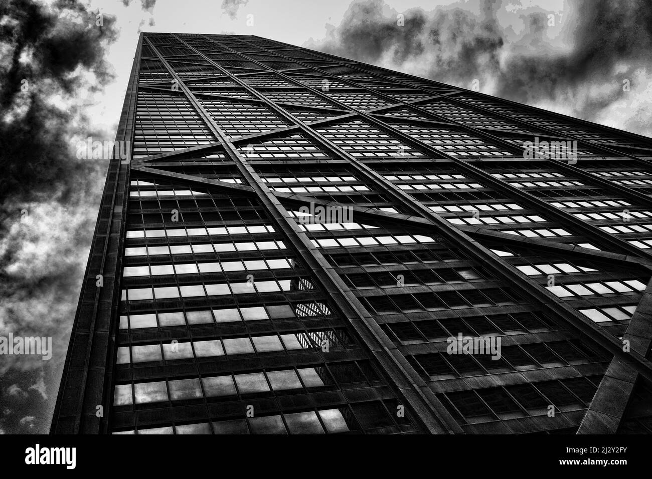 John Hancock Zentrum - Vereinigte Staaten Amerika Stock Photo