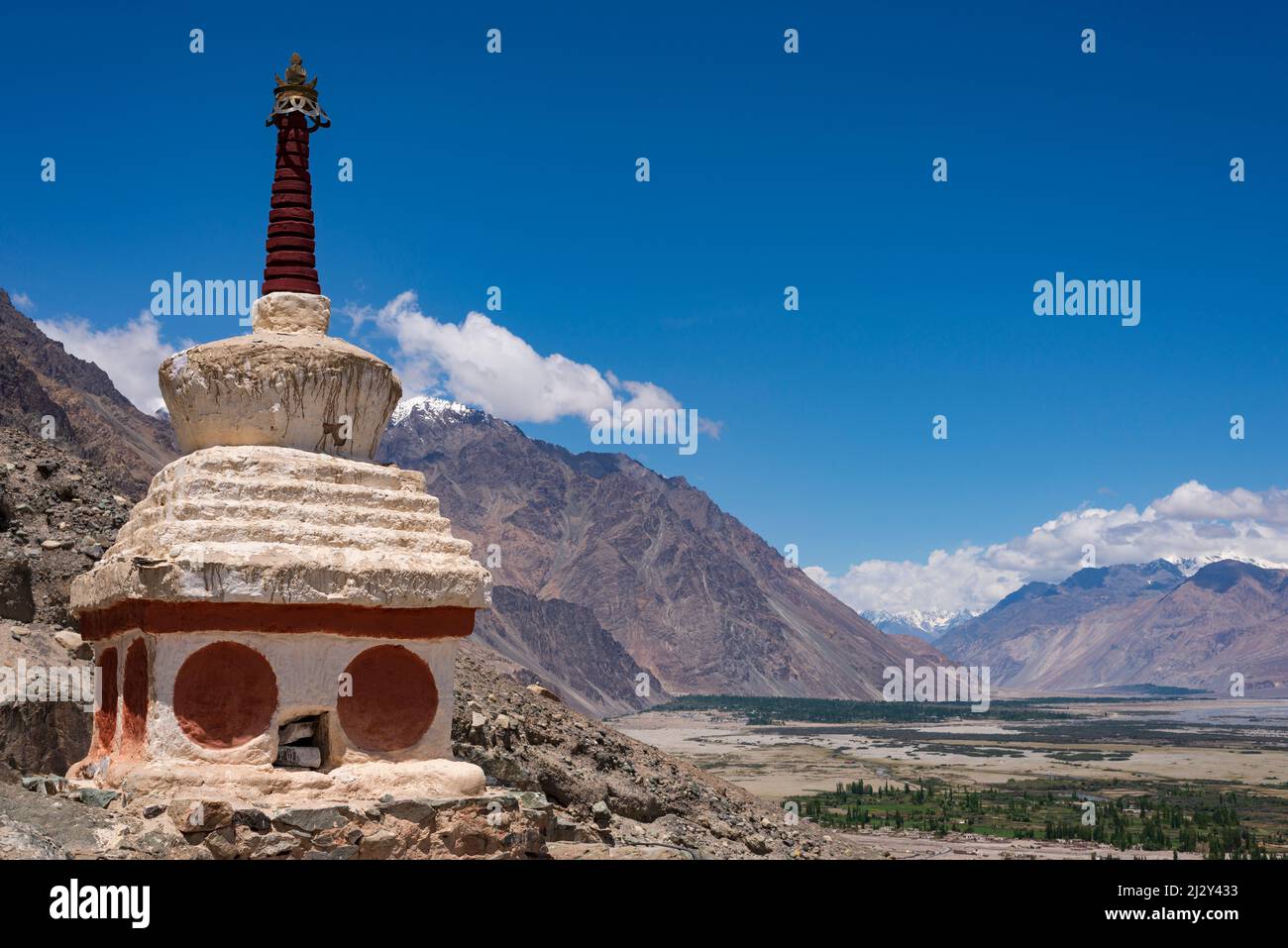 Tschörten near Hunder, Nubra Valley, Ladakh, Jammu and Kashmir, Indian Himalayas, North India, India, Asia Stock Photo