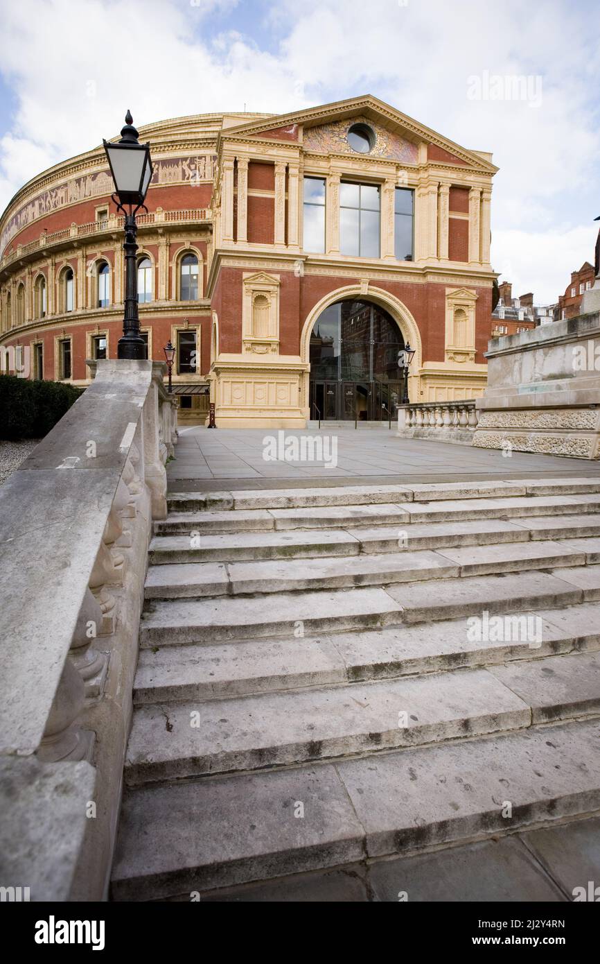 The Royal Albert Hall, Kensington, West London. The iconic London music venue is home to the popular Proms series of concerts. Stock Photo