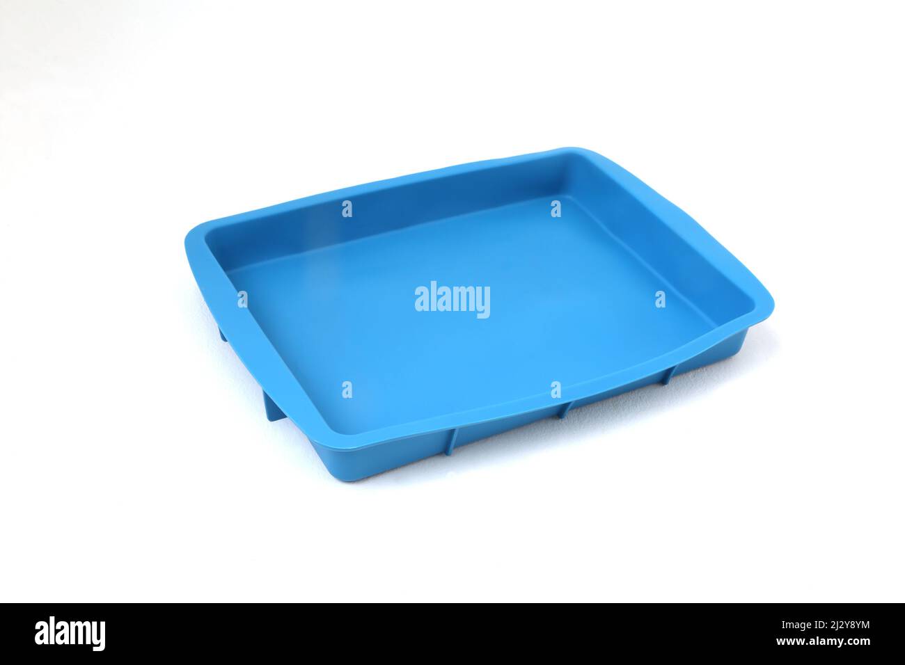 Blue Silicone Baking Tray Mould Stock Photo