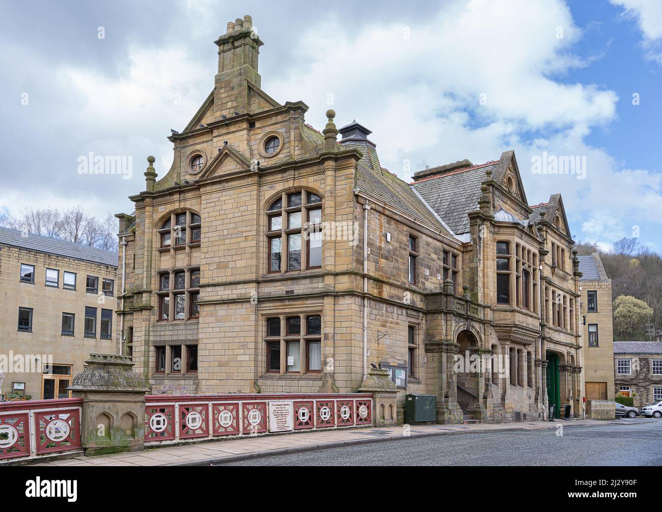 Hebden Bridge Town hall Stock Photo Alamy