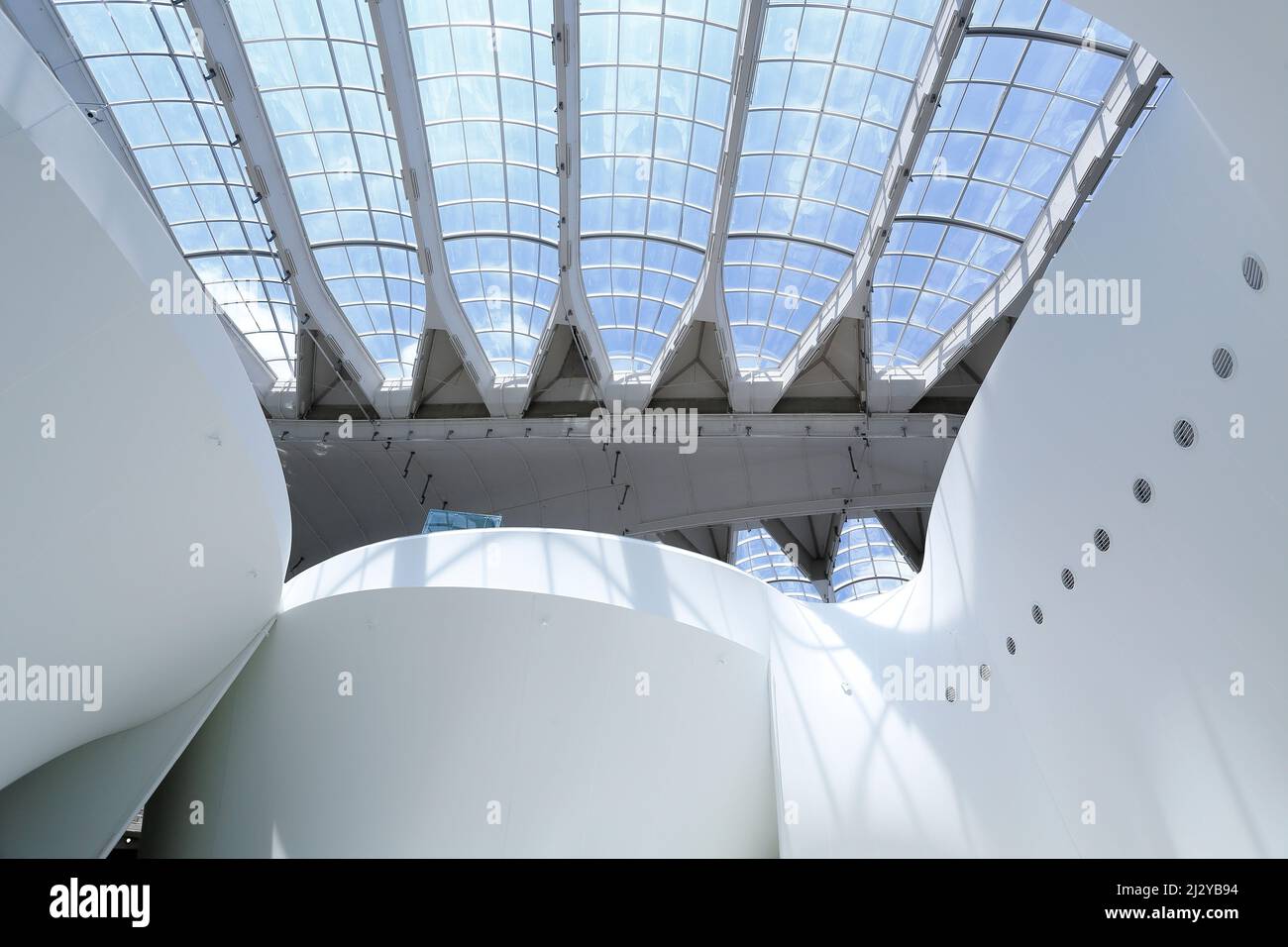 Entrance hall in the Biodome, Montreal, Canada Stock Photo