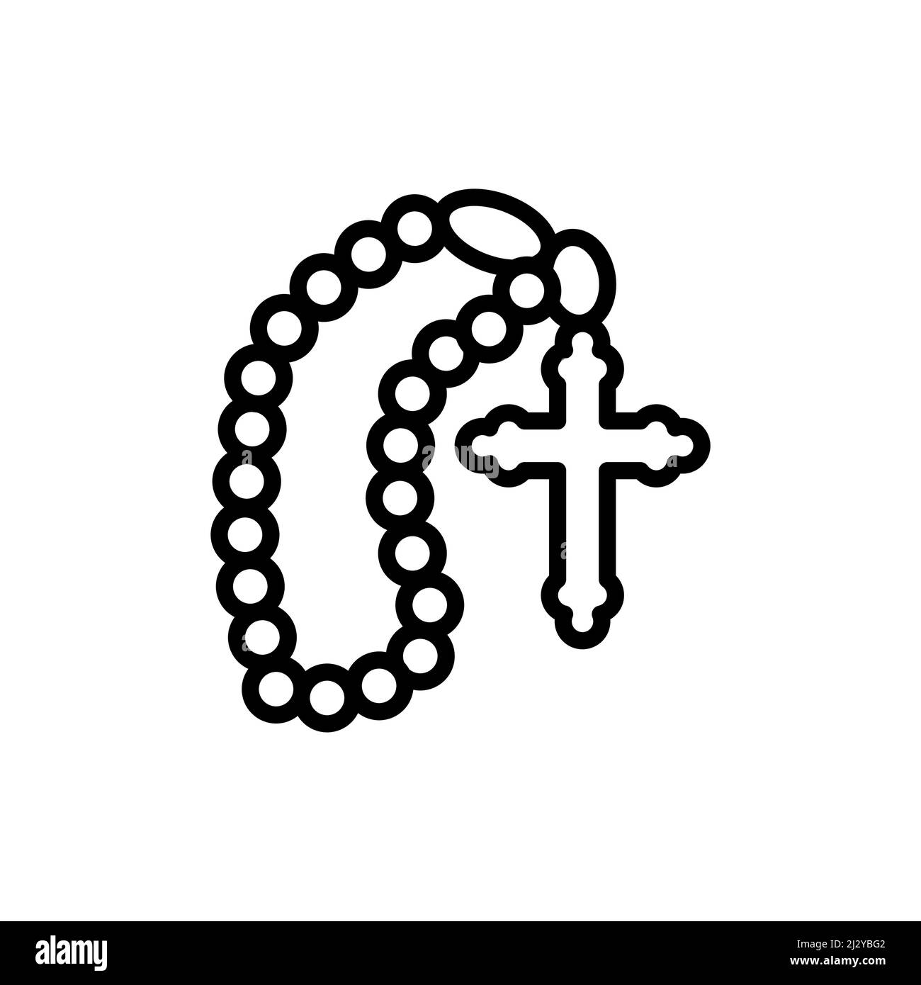 Cross Drawings With Rosary