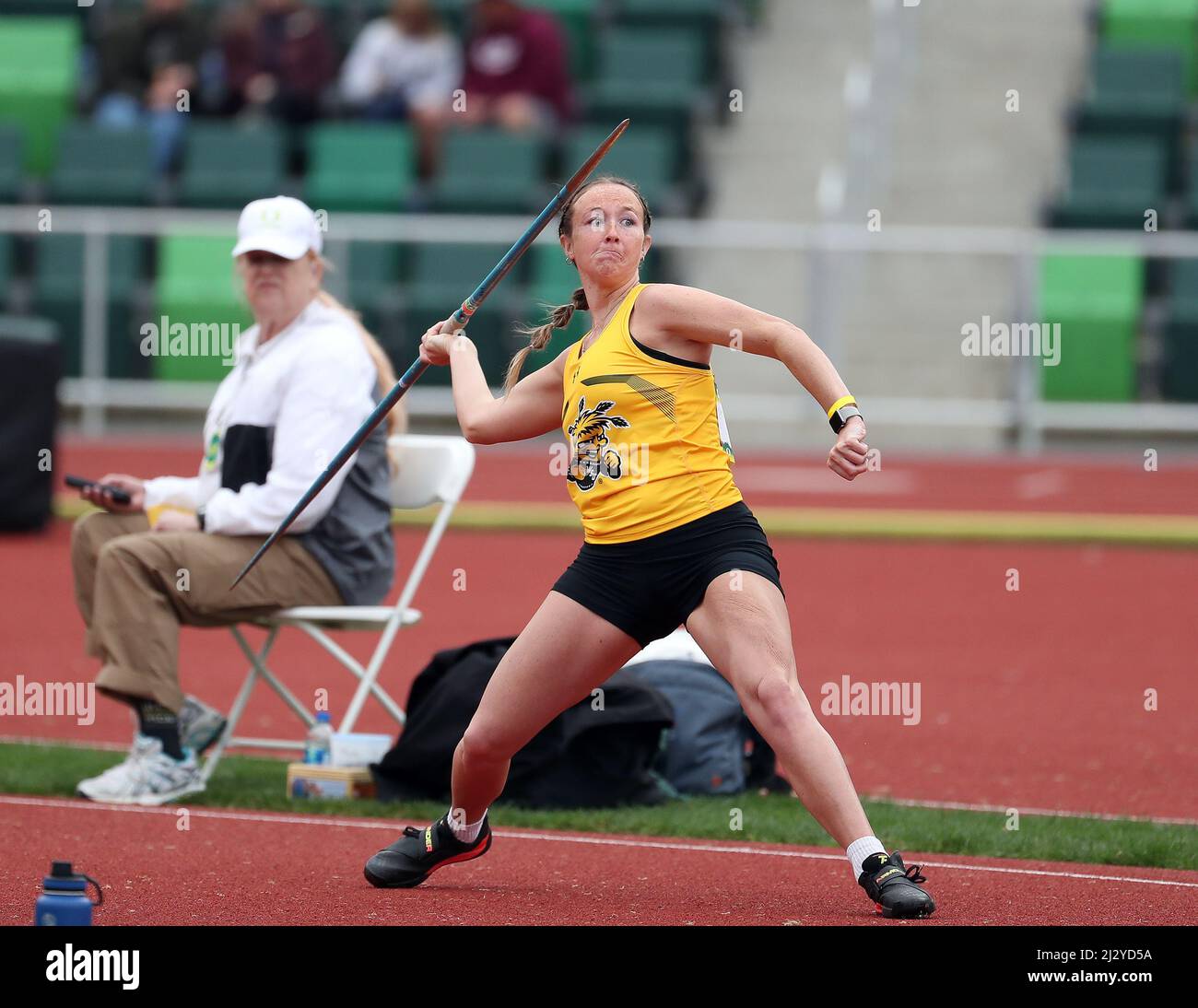 April 1, 2022 Samantha Marx of Wichita State University places seventh
