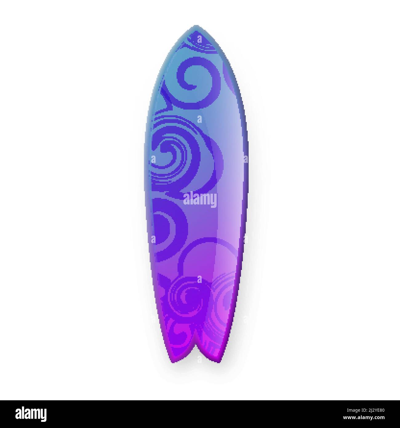 Surfboard Summer Extreme Sport Equipment Vector Stock Vector Image ...