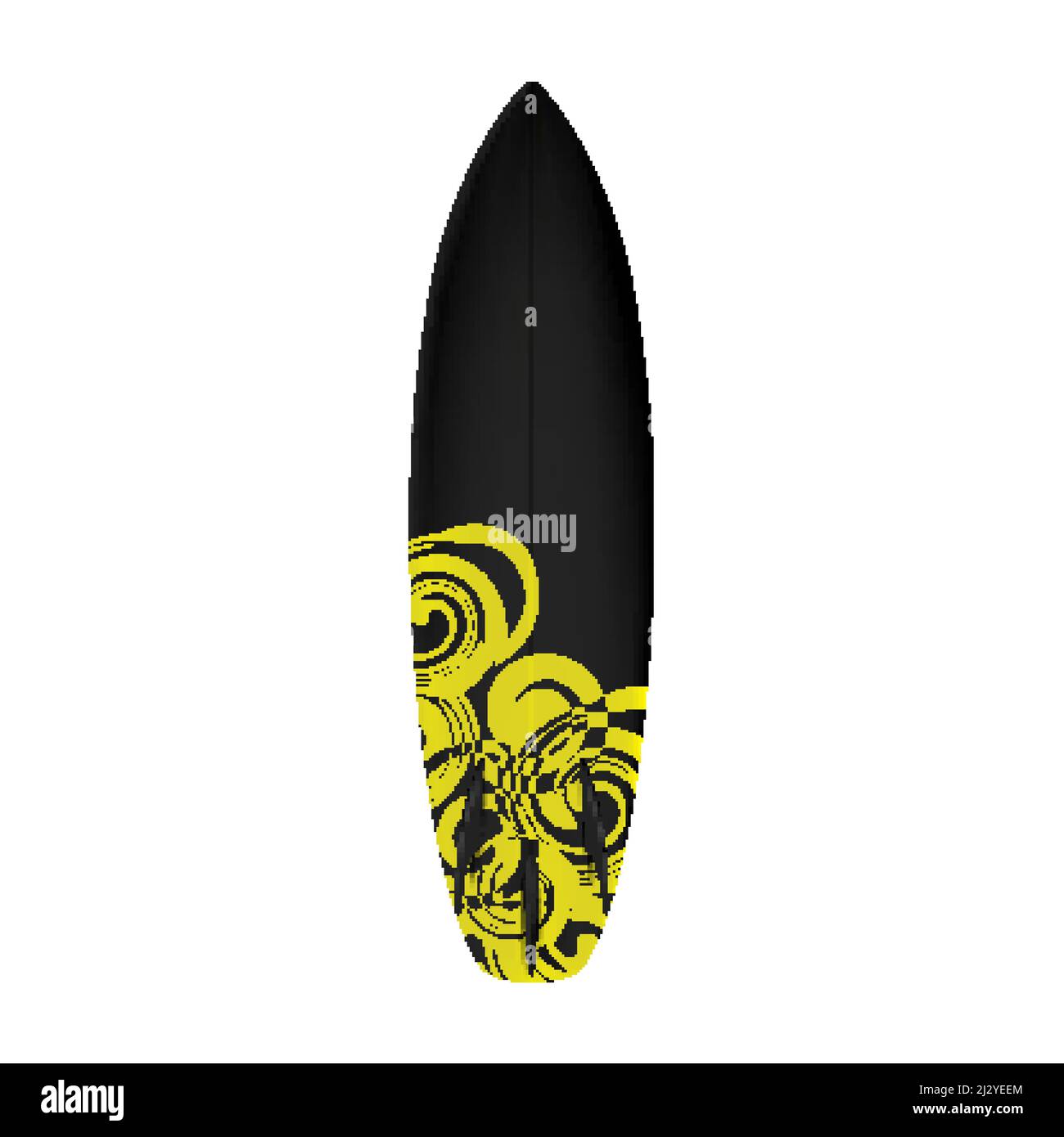 Surfboard For Surfing On Extremal Sea Waves Vector Stock Vector Image