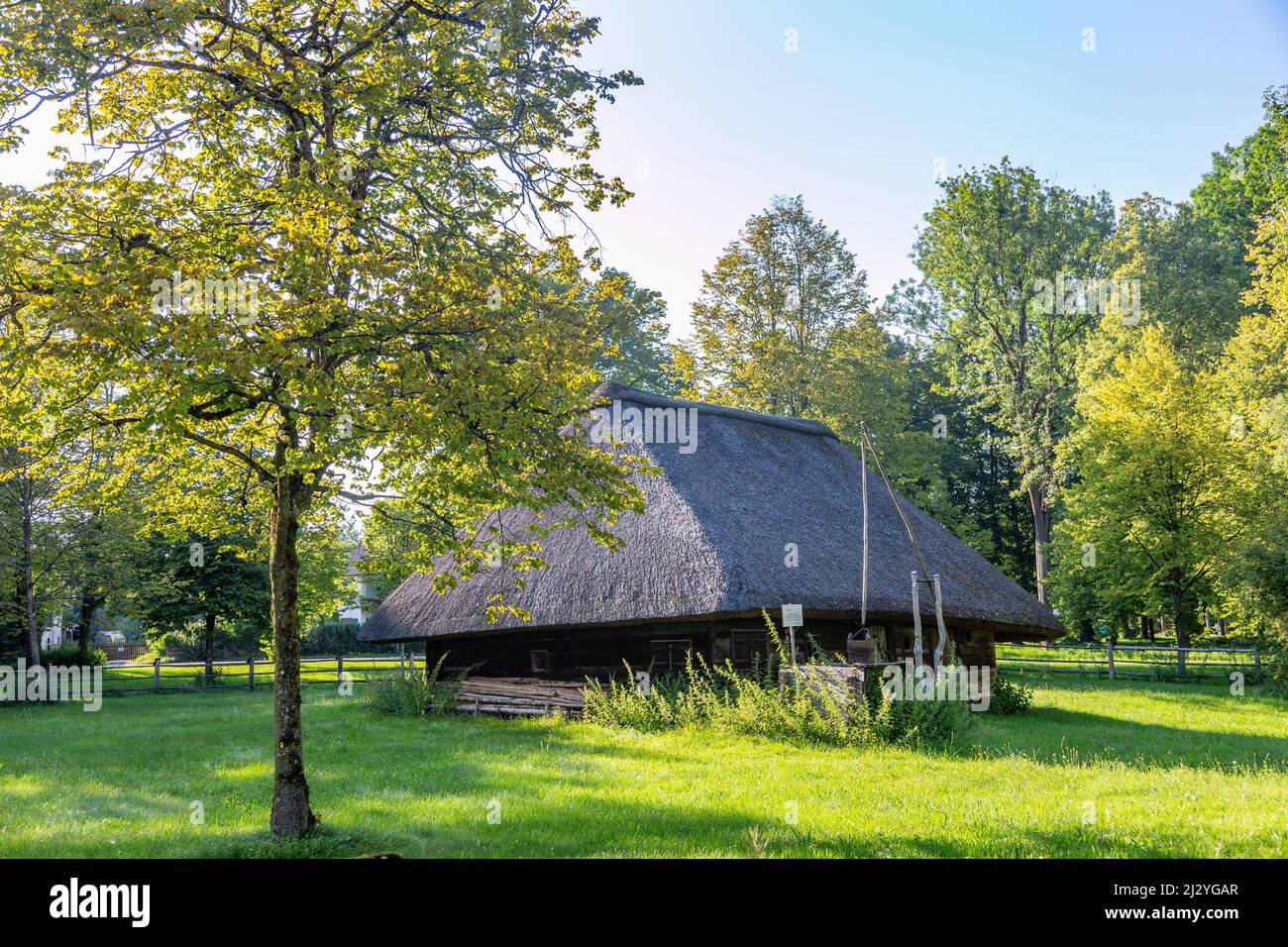 Erding, Herderhaus and Lindenhain Bergham Stock Photo