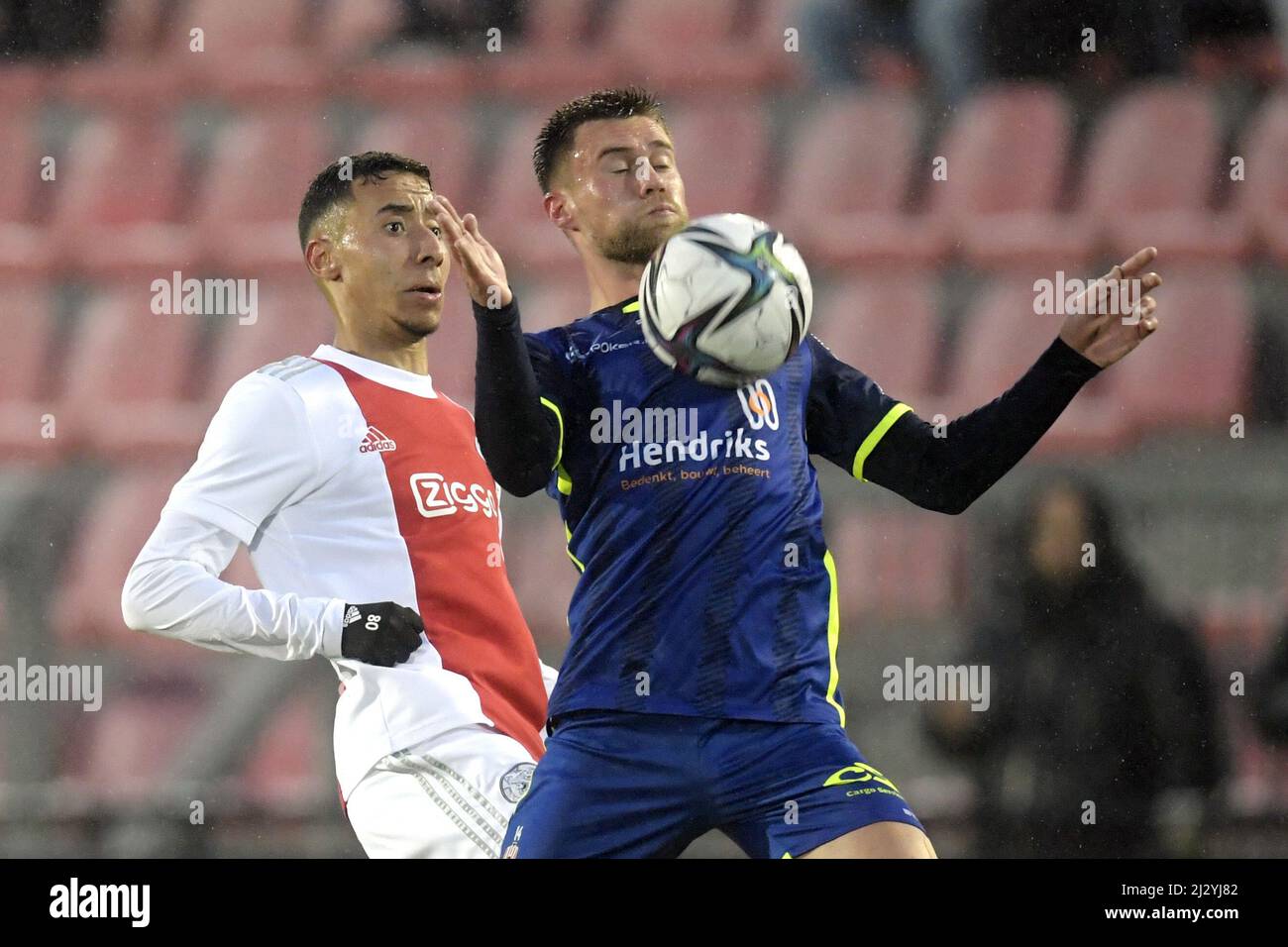 AMSTERDAM - (lr) Anass Salah-Eddine of Young Ajax, Dean Guezen or Top ...