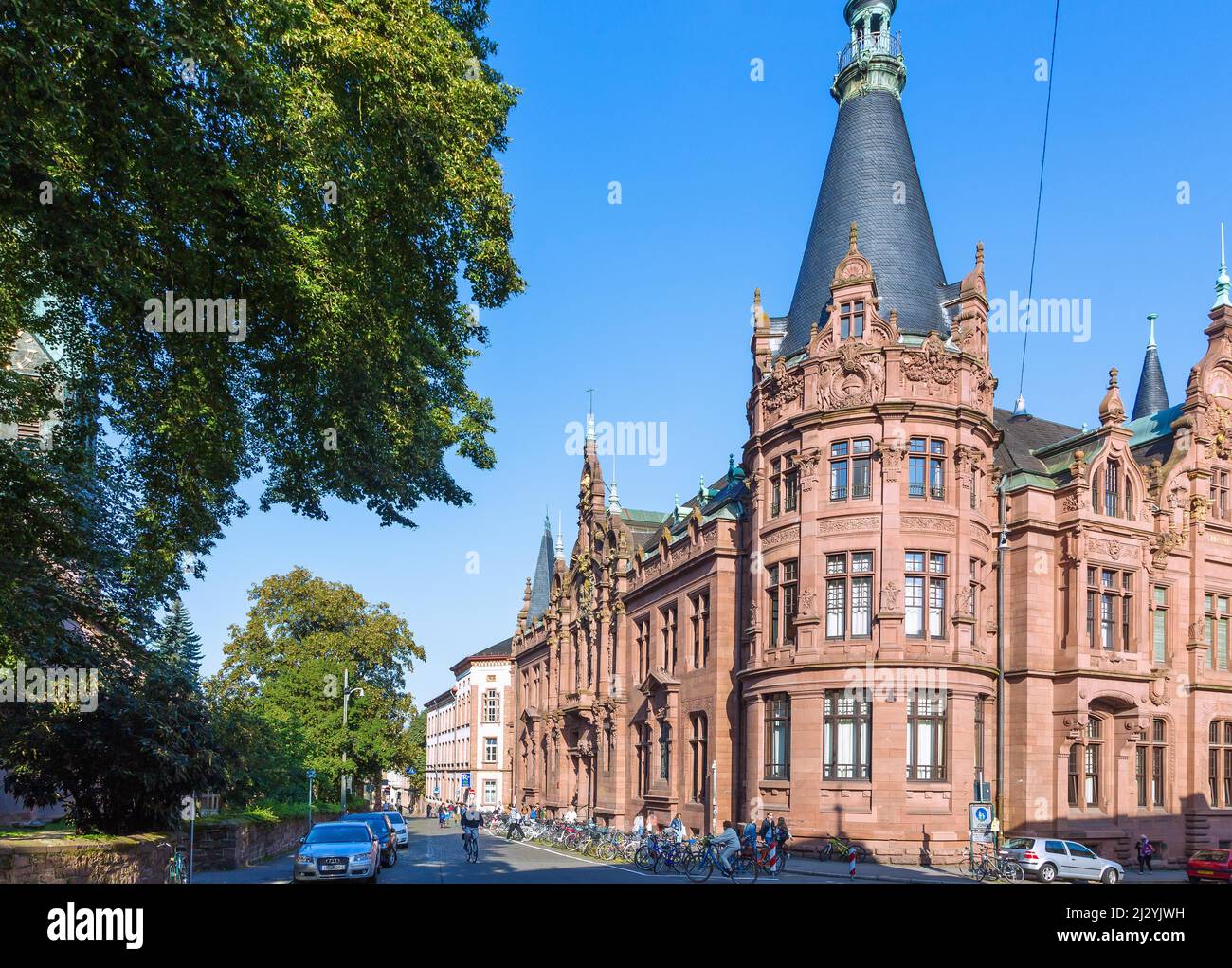 Heidelberg, University Library Stock Photo