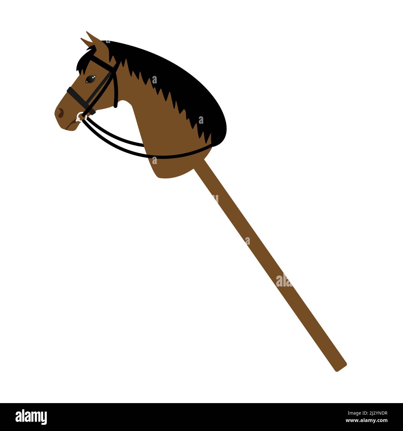 thumbnail image 2 of Equimed Hobby Horse Toy - Realistic Plush Pony On A Stick For Kids, Encourages Imaginative Play 2 of 11