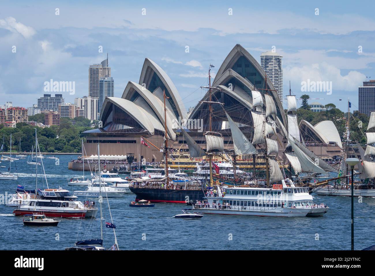 The Australia Day celebrations on Sydney Harbour Stock Photo Alamy