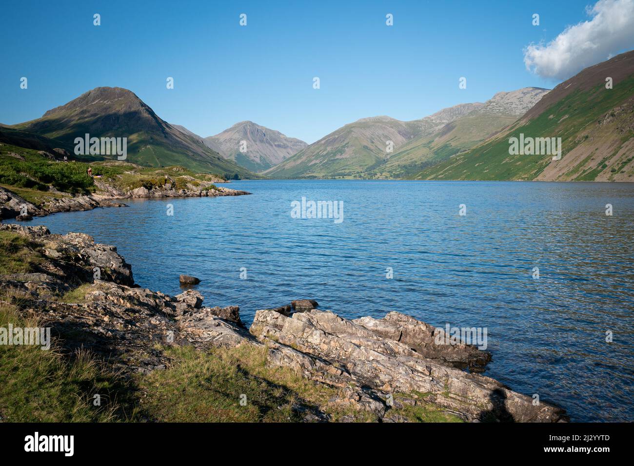 Wast Water in Lake District, Cumbria, UK. Paddle boarding destination. Stock Photo