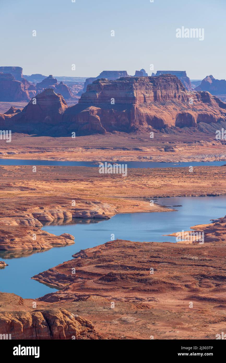 A vertical shot of Gunsight Pass, Alstrom Point, Glen Canyon National