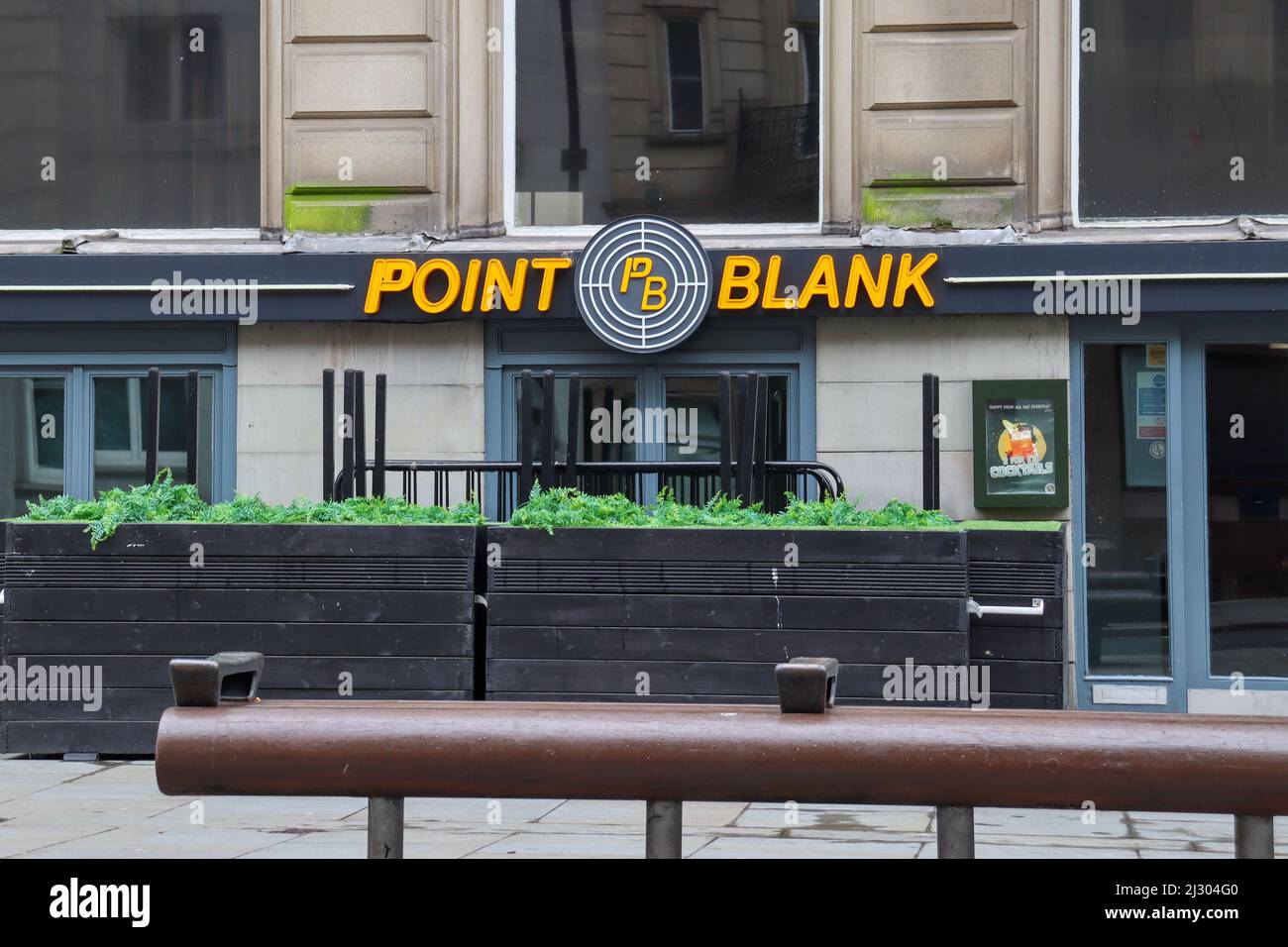 Point Blank Liverpool Stock Photo