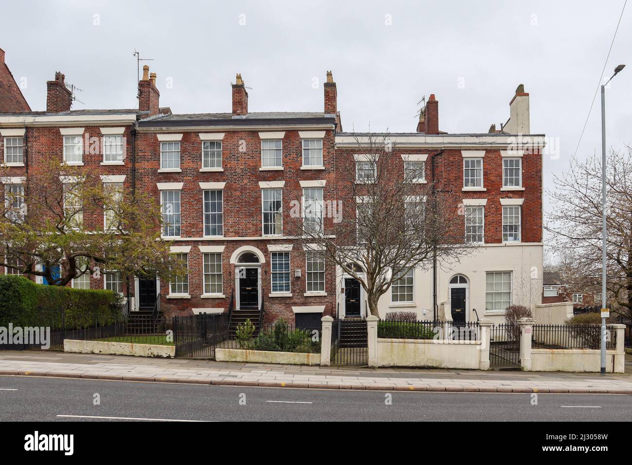 Townhouses of Liverpool's Quarter Stock Photo Alamy